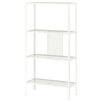 BAGGEBO Shelving unit, metal/white 60x25x116 cm, 60483873