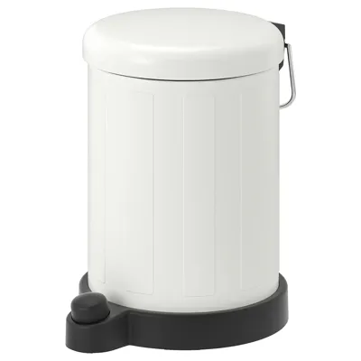 TOFTAN waste bin, white, 4 l, 60494027