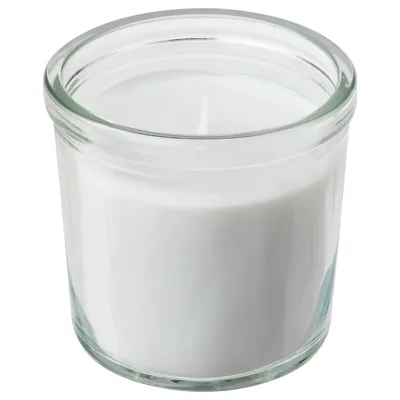 ADLAD Scented candle in glass, Scandinavian Woods/white 20 hr, 60502107