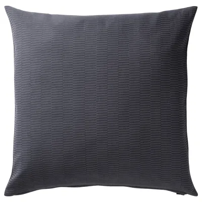 PLOMMONROS Cushion cover, dark grey/grey, 50x50 cm, 60502249