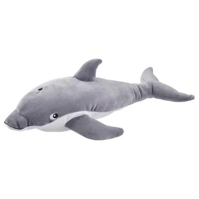 BLAVINGAD Soft toy, dolphin/gray, 50 cm, 60522105