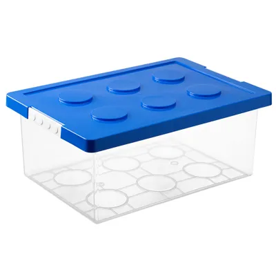 Small Blue Toy Storage Box, Blue, 20.5*30.5*14Cm 4589767192051