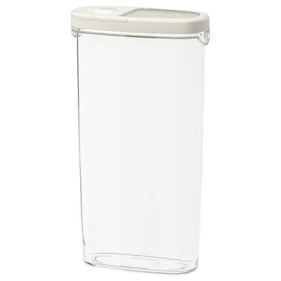 IKEA 365+ Dry food jar with lid, transparent/white 2.3 l, 70134020