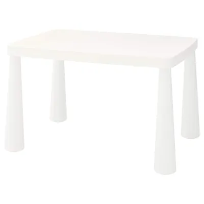 MAMMUT Children's table, in/outdoor white 77x55 cm, 70365176