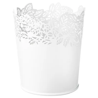 SAMVERKA Plant pot, white 9 cm, 70388738