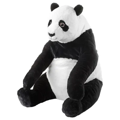 DJUNGELSKOG Soft toy, panda, 70402843