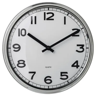 PUGG Wall clock, low-voltage/stainless steel, 32 cm, 70540854
