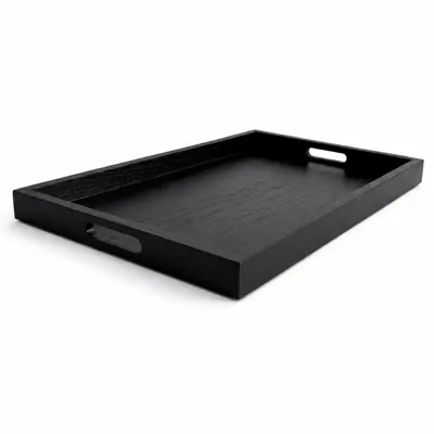 NEWAVE Wooden serving tray, black, 37x20cm, GC4217BK