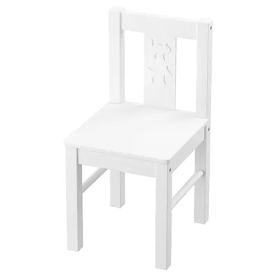 KRITTER Children's chair, white, 80164889