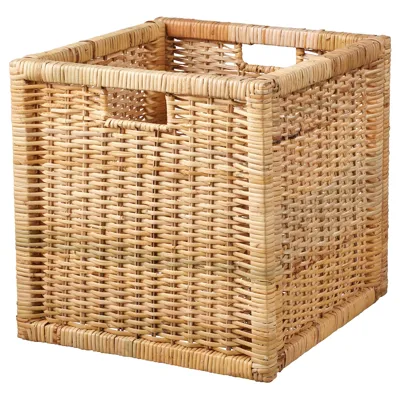 BRANAS Basket, rattan, 32x34x32 cm, 80173153