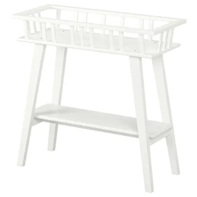 LANTLIV Plant stand, white, 68 cm, 80197125