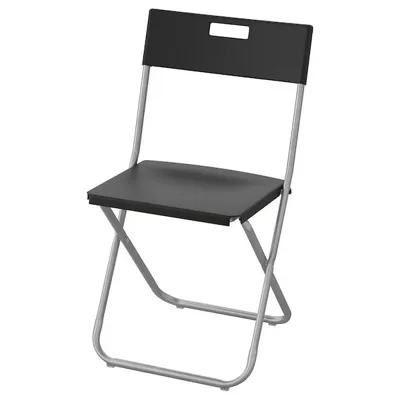 GUNDE Folding chair, black, 80217798