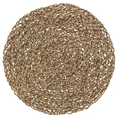 IHALLIG place mat, natural/seagrass, 37 cm, 80342877