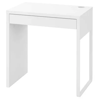 MICKE desk, 73x50 cm white, 80354281