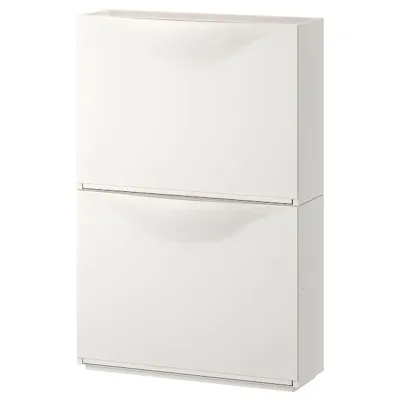 TRONES Shoe cabinet/storage, white 52x18x39 cm, 80397308