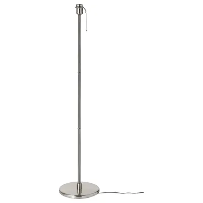 KRYSSMAST Floor lamp base, nickel-plated, 80405718