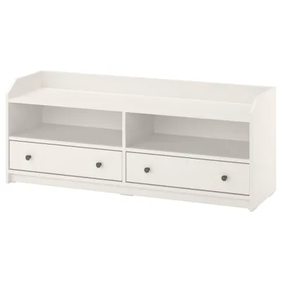 HAUGA TV bench, white 138x36x54 cm, 80415067