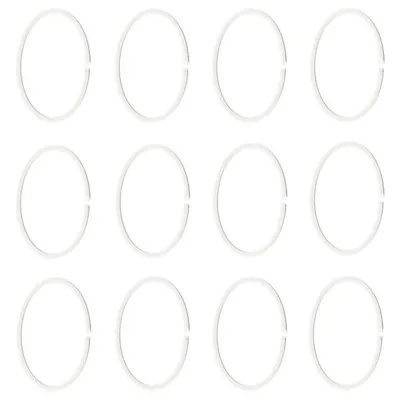 HASSJON Shower curtain ring, white, 80466009