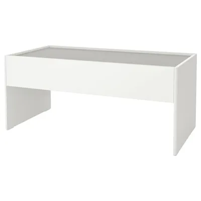 DUNDRA activity table with storage, white/grey, 80472500