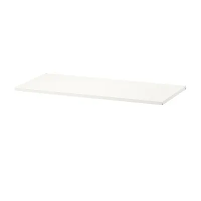 BOAXEL Shelf, metal white, 80x40 cm, 80453549