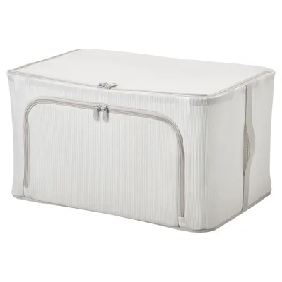 HEMMAFIXARE storage case, fabric striped/white/gre, 80503912
