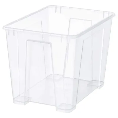 SAMLA box, transparent 39x28x28 cm/22 l, 90180940