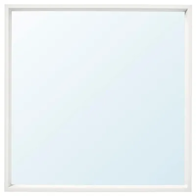 NISSEDAL Mirror, white 65x65 cm, 90320318