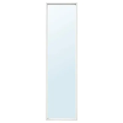 NISSEDAL Mirror, white 40x150 cm, 90320323