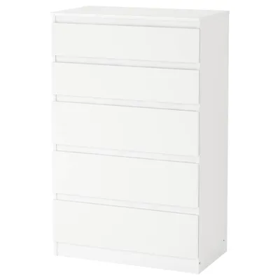 KULLEN Chest of 5 drawers, white 70x112 cm, 90355732