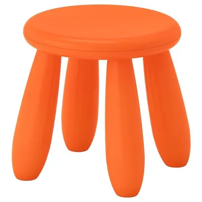 MAMMUT Children's stool, in/outdoor/orange, 90365359