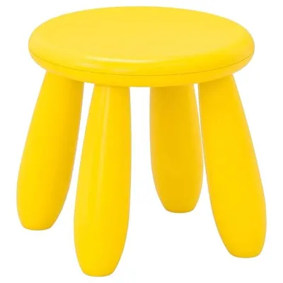 MAMMUT Children's stool, in/outdoor/yellow, 90382325