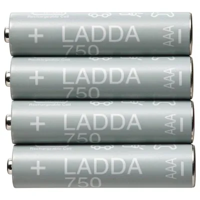 LADDA Rechargeable battery, HR03 AAA 1.2V 750mAh, 90509819