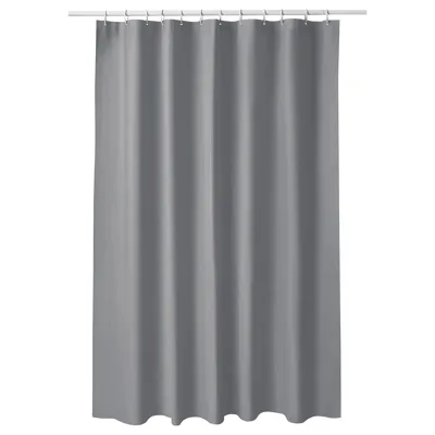 LUDDHAGTORN shower curtain, grey, 180x200 cm, 90557424