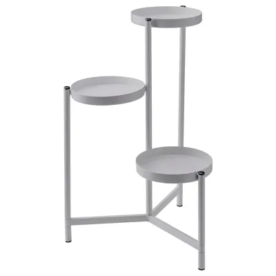 OLIVBLAD plant stand, in/outdoor light grey, 58 cm, 90560775