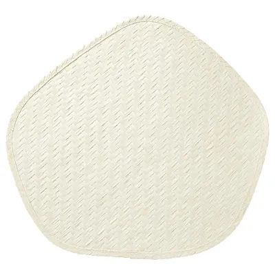 PADDFISK Place mat, palm leaf handmade, 37x35 cm, 90531556
