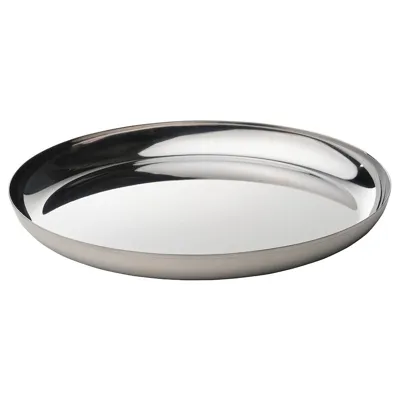 TUVHATTA Serving plate, stainless steel 32cm, 90539557