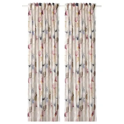 SACKMAL curtains, 1 pair, multicolour, 145x250 cm, 90550762