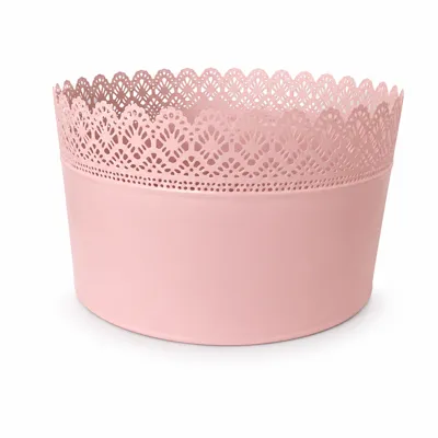 SKURAR Plant pot, 25cm, pink, 30277638
