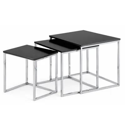 NEWAVE 3Pc Nesting Table - Black