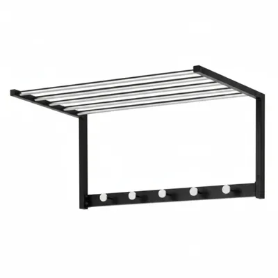NEWAVE Wall Rack - Black Chrome