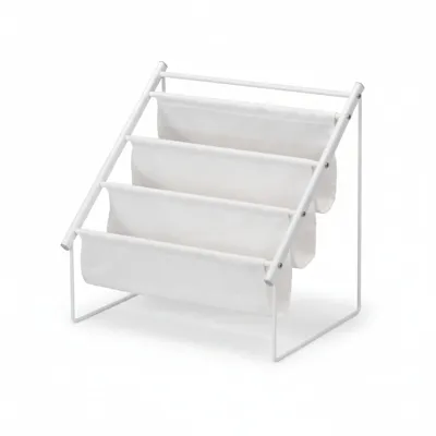 NEWAVE Magazine Rack 42.5x36x53 cm - White