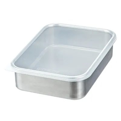 Stainlees Steel Food Fresh Keeping Box-1100Ml, Silver, 18.5*13.5*4.8Cm 4589767245245