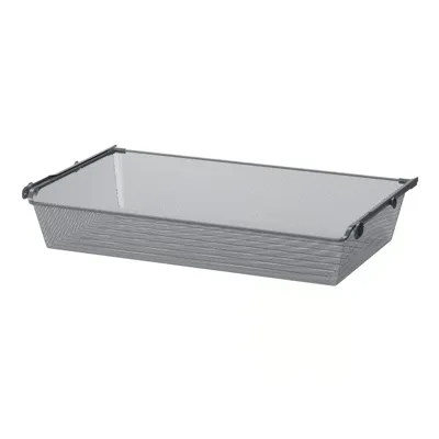 KOMPLEMENT Mesh basket with pull-out rail, dark grey, 100x58 cm, 99242613