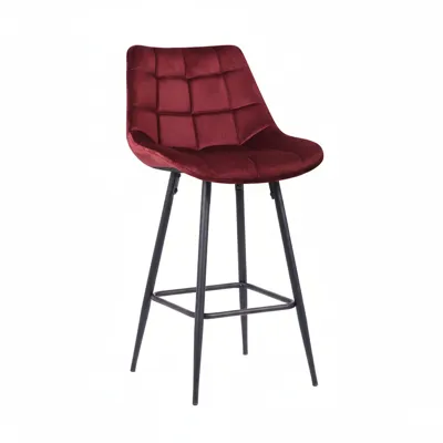 DLC Lorraine Barstool 54x47x95 cm - Burgundy