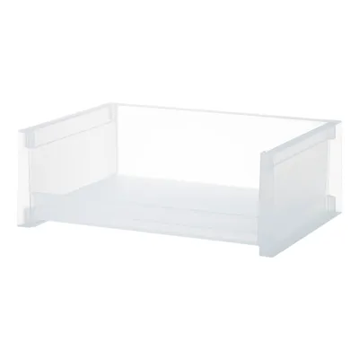 Stackable Storage Shelf Transparent S, White, 38*28*13Cm 4589767252694