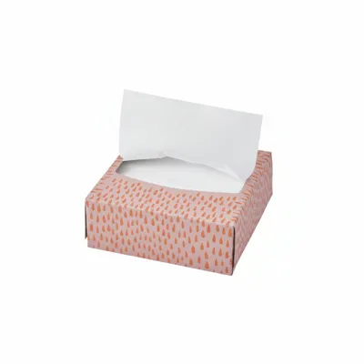 VARFEST Paper napkin, 100pcs, patterned light pink, 16x32cm, 30516460