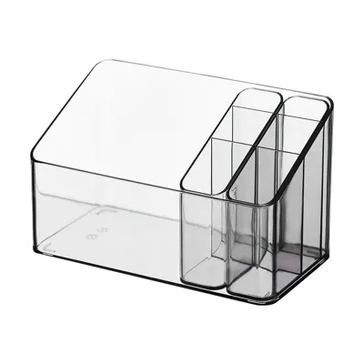 Makeup Storage Box, Clear-Black, 16.4*8.5*10Cm 4589767201616