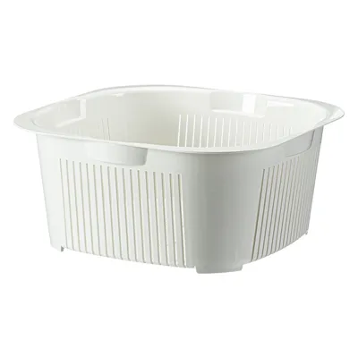 Double-Layer Draining Dishwashing Basket, White, 28*28*12.5Cm 4589767242435