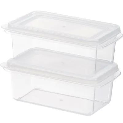 Food Box with lid, Clear, 180ml (Set of 2) 4589767211417