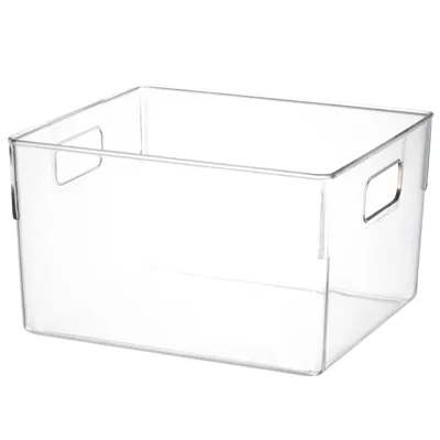 Book Storage Box With Handle-S, Clear, 25.6*23*15Cm 4589767199043